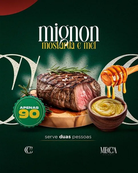 mignon grelhado Mecca Gourmet